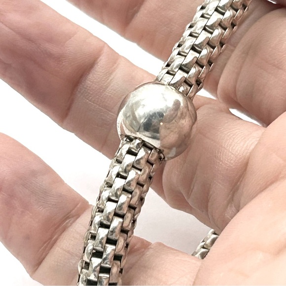 Silpada Sterling Silver Mesh Flxible Stretch Bracelet - Picture 4 of 4